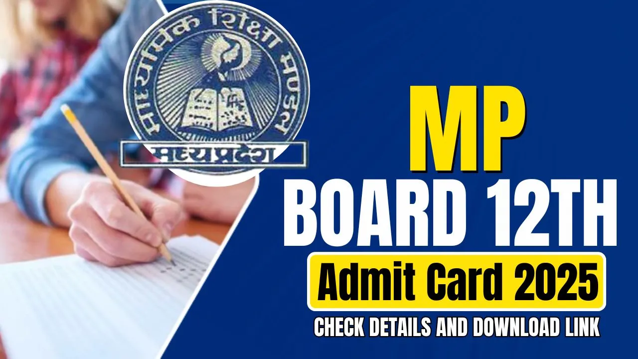 MP Board 12th Admit Card 2025