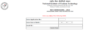 NIFT Admit Card 2025