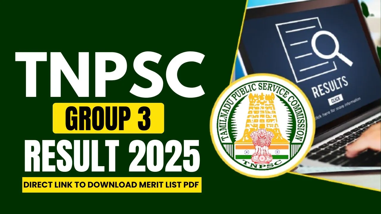 TSPSC Group 3 Result 2025